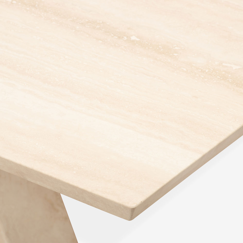 ダイニングテーブル「IM8250」天然石 トラバーチン 全2サイズ | 【公式