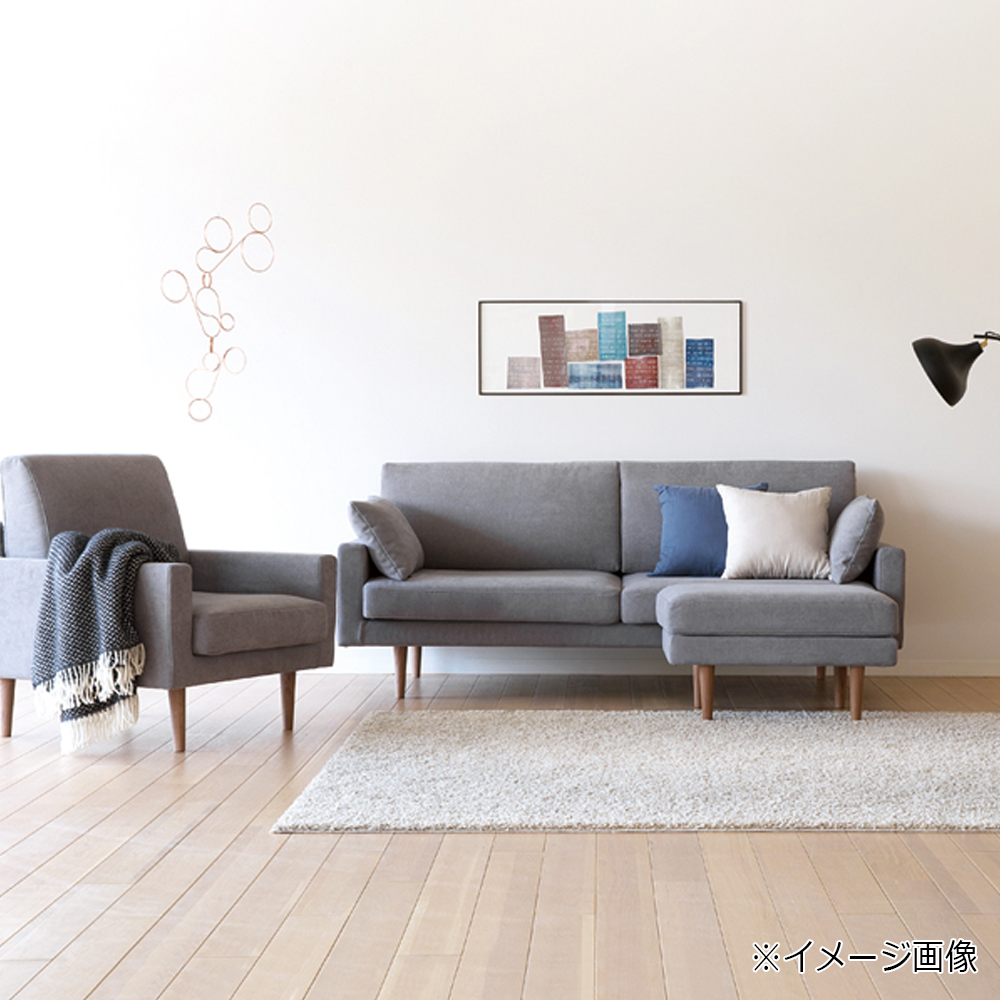 ソファ 3人掛け「レオ」幅195cm #5グレー色 脚部全2色 | 【公式】大塚