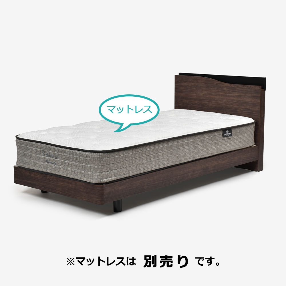 ベッドフレーム「グルーブ LG」レッグタイプ 全2色（ナチュラルNA色