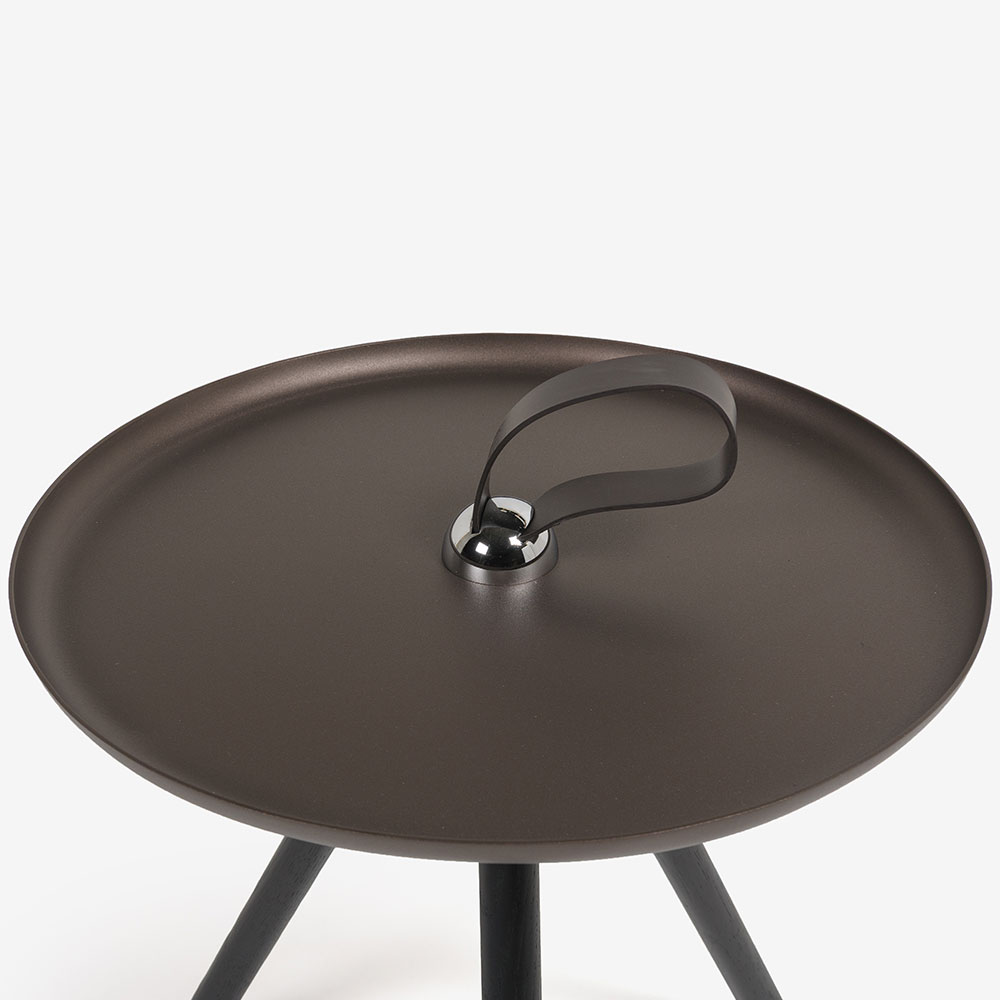 ROLF BENZ（ロルフベンツ）サイドテーブル「973」丸40cm スチール天板