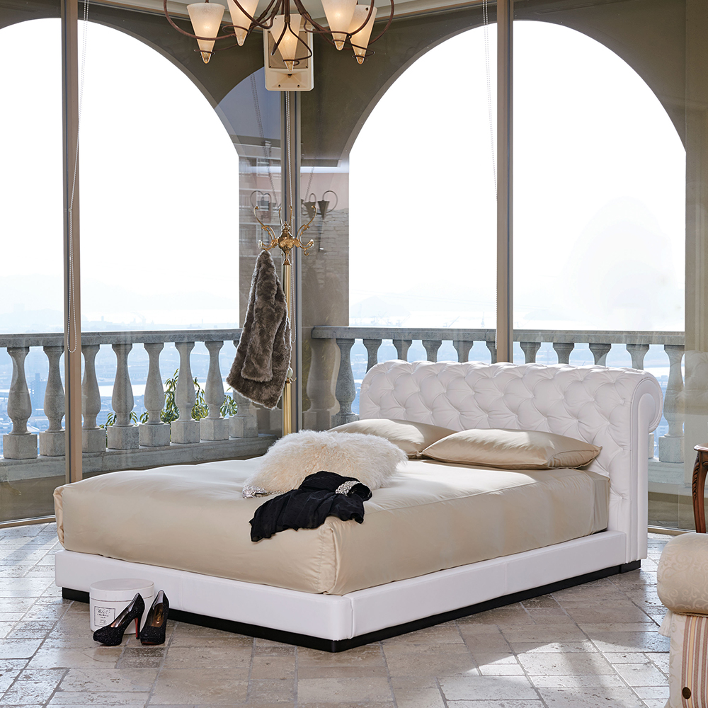 Serta（サータ）ベッドフレーム「サータ ニューヨーク 552」半革