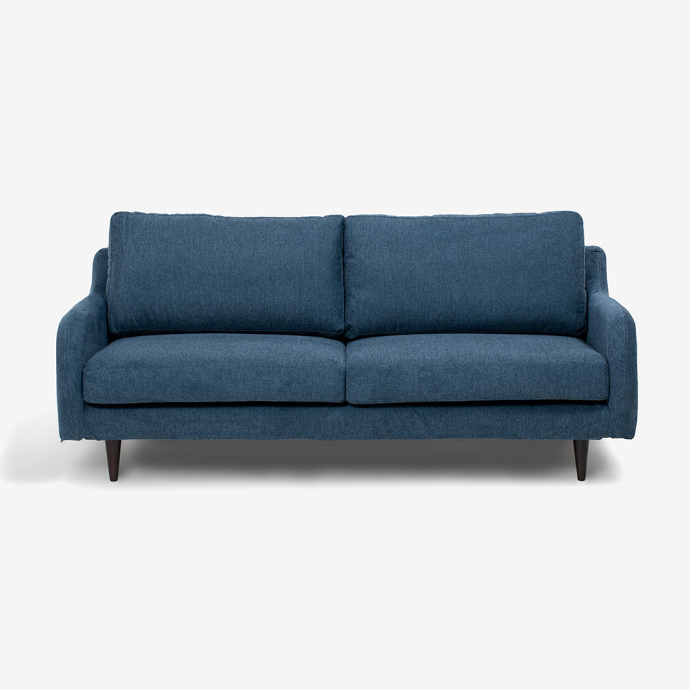 ラブソファ 2人掛け「CAS-D」幅160cm 布#SPベルファストブルー 脚部全3