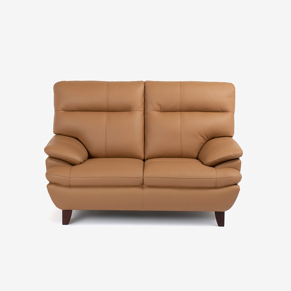 ソファ 2.5人掛け「ルーニー SD-344」幅183cm 半革キャメル色 #M-02
