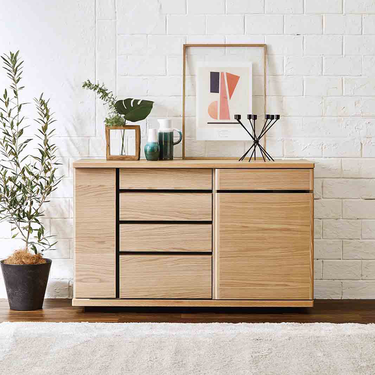 サイドボード「ストレージ」幅120cm 全3色 | 【公式】大塚家具