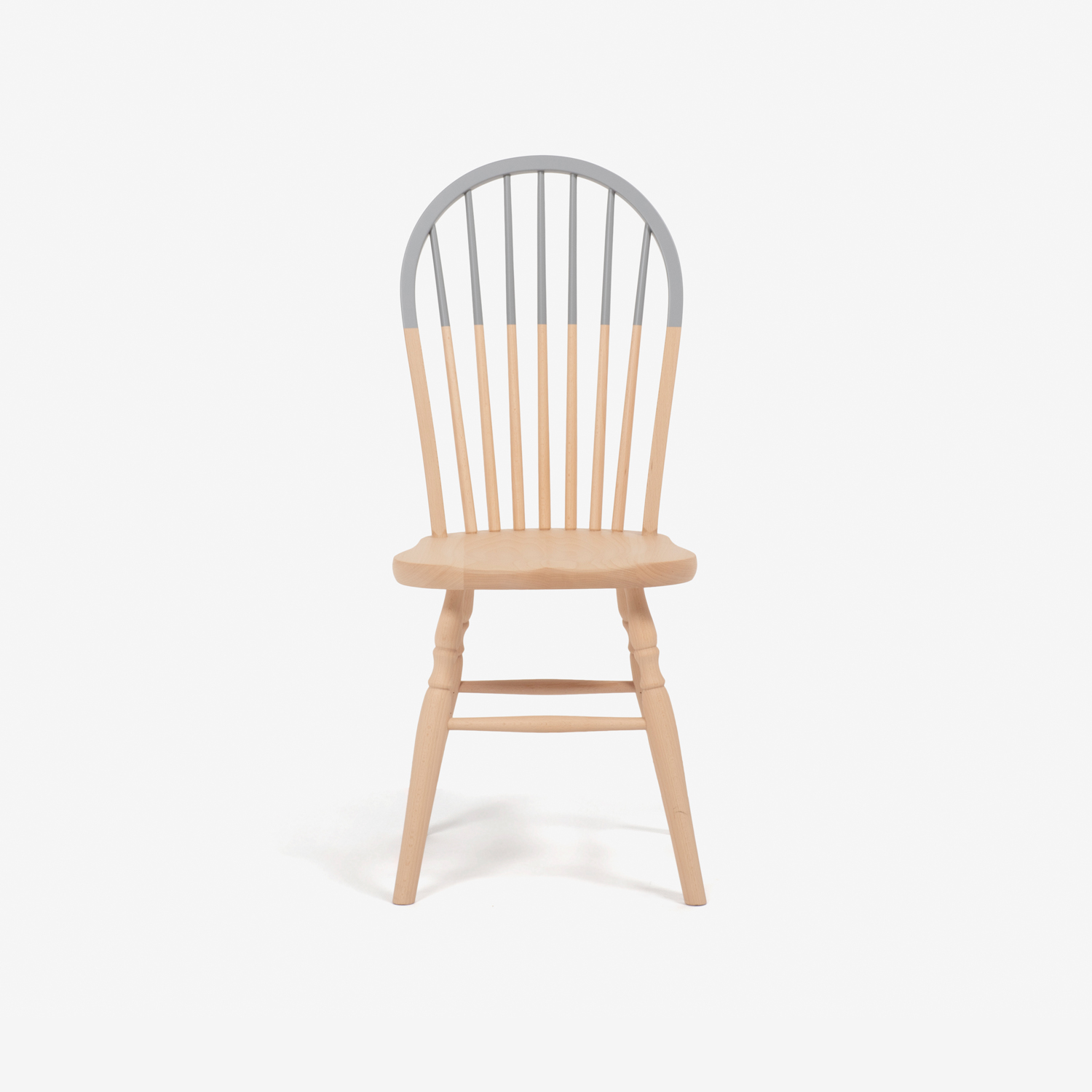 秋田木工 ダイニングチェア「500EB」ブナ材クールグレー色 | 【公式