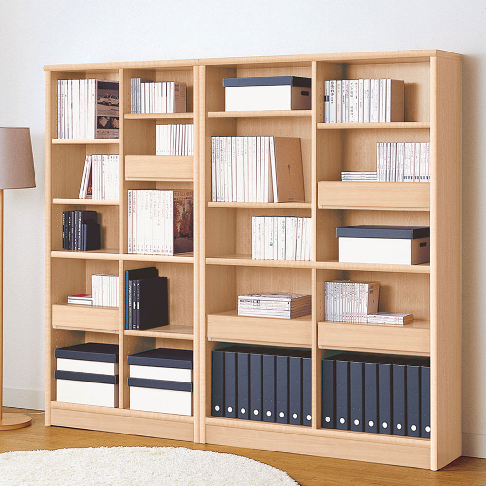 小島工芸 書棚「Nアコード 75H」幅75.3cm ハイタイプ 全4色 | 【公式