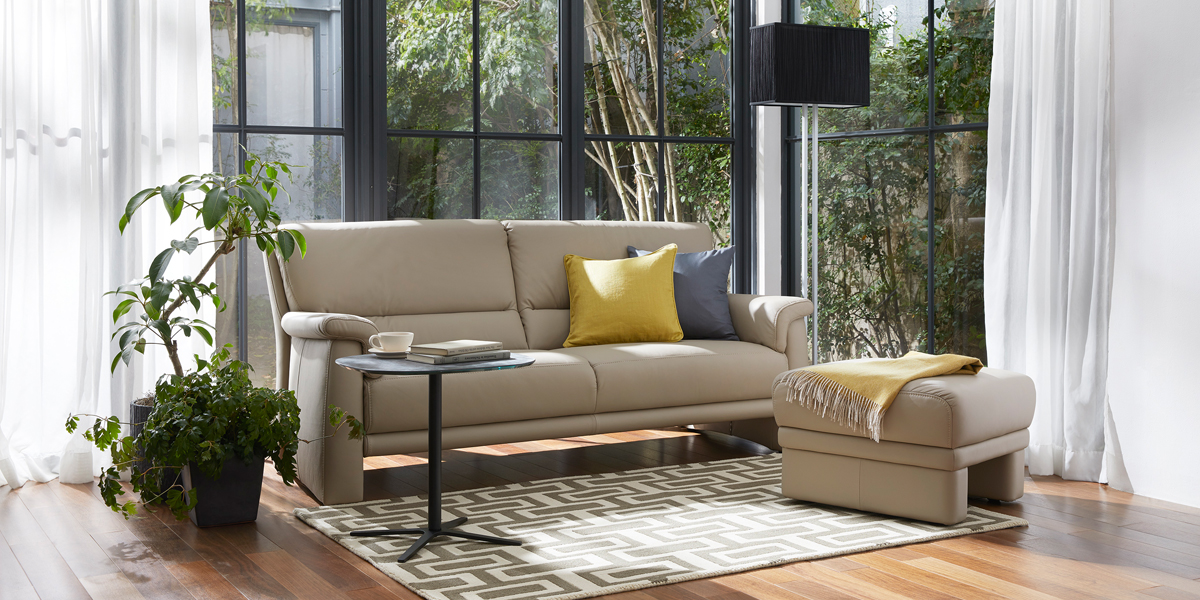 himolla（ヒモラ）ソファ 3人掛け「ベルク model.9002」幅188cm 革#24