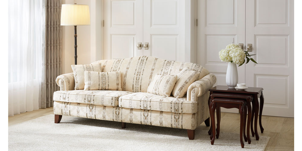 ラブソファ「モンターナ SD-476」2人掛け 布ホワイト色 #J021-5