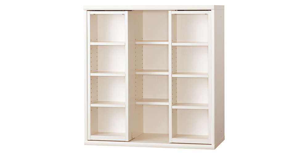 小島工芸 書棚「ニューオファー NOF-90 スライドオープン」幅90cm 全4