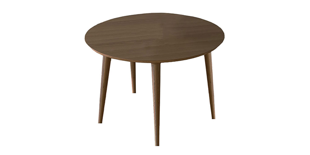 ダイニングテーブル「マルーン」円形 ウォールナット材 全2サイズ