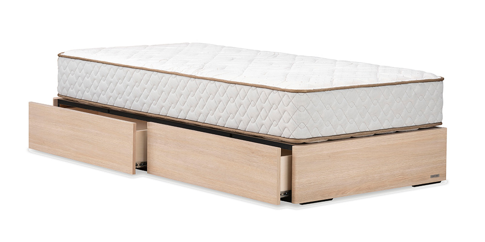 ベッドフレーム「アイセレクトFF」ヘッドボード無 引き出し付きタイプ