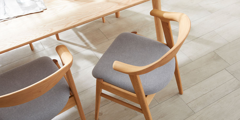 ダイニングチェア（半肘付き）「フィルプラス Cタイプ」樹種・塗装色5