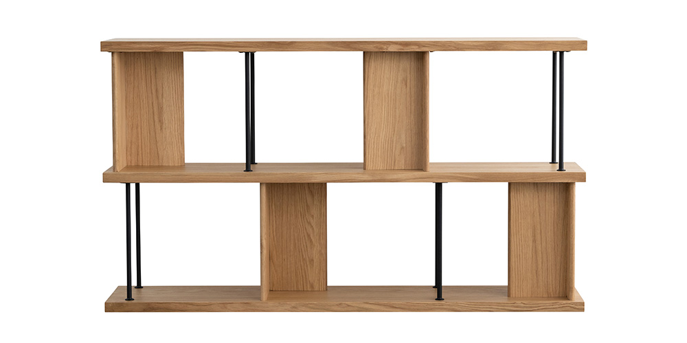 シェルフ 「デリック」 幅160cm ロータイプ オーク材 | 【公式】大塚