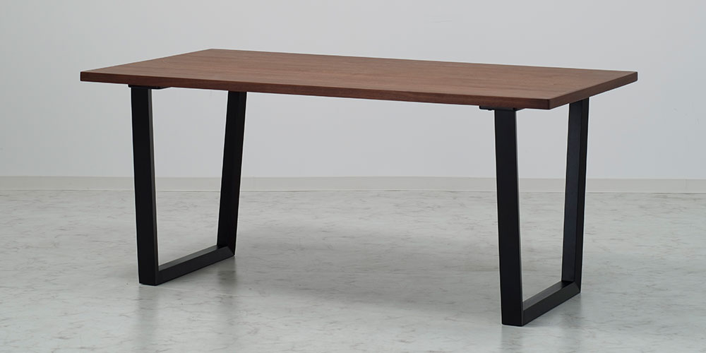 ダイニングテーブル「ラルコ」ウォールナット材天板SLT＋脚ラルコ 全3