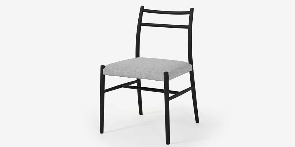 秋田木工 ダイニングチェア「ルフト」ブナ材 WLBK色/張地 布