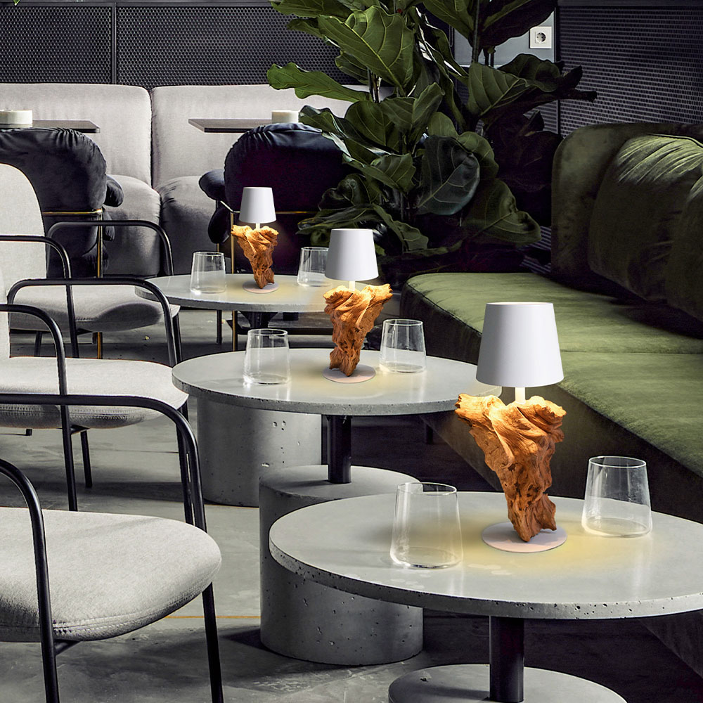 テーブルスタンド「OTH-SERA-WH」ポータブルLEDスタンド USB充電式