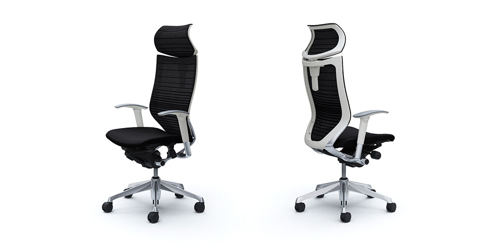 バロンチェア CP81BW-FGR 」エクストラハイバック 可動ヘッドレスト 座