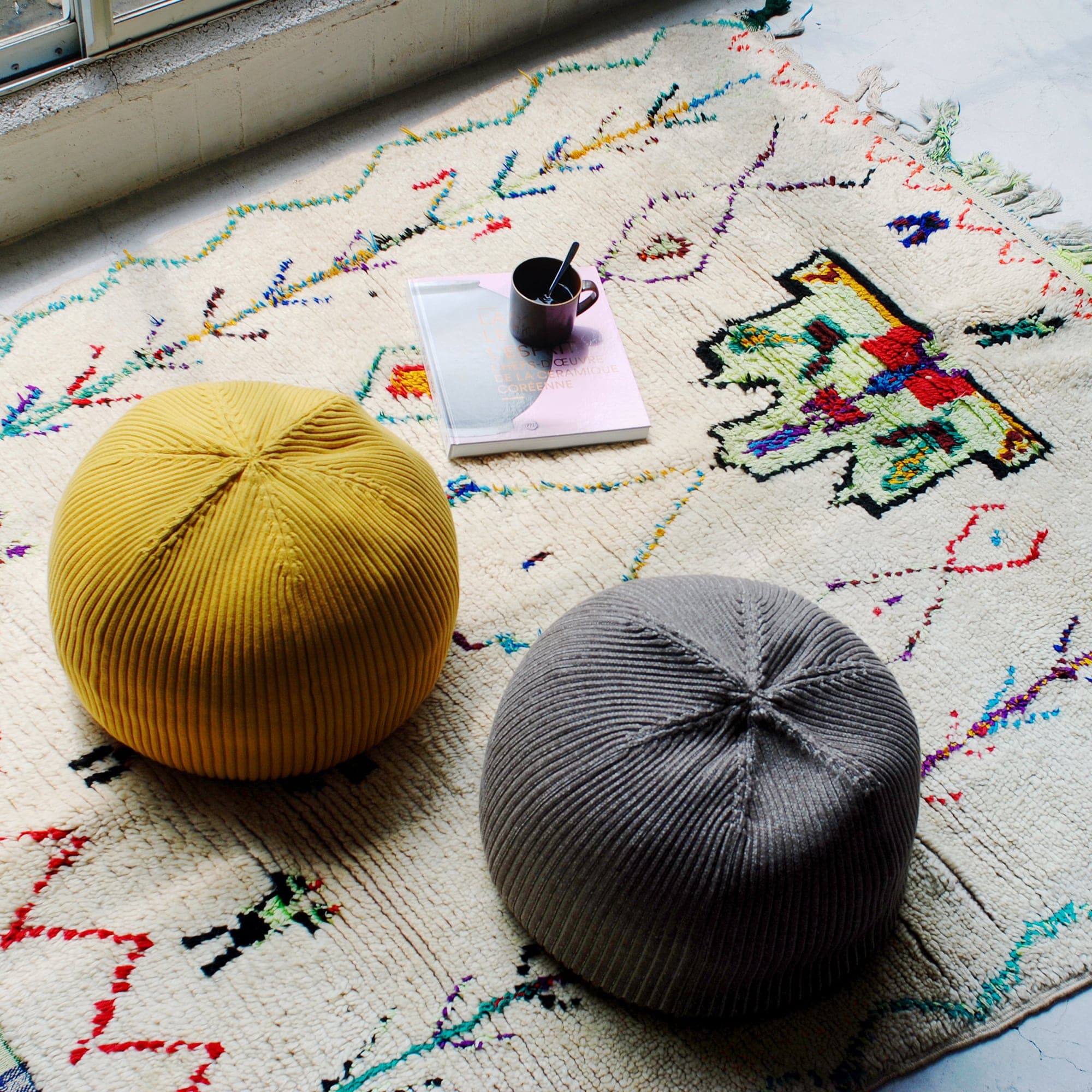 MINI PUUF Blue gray｜1人掛け｜IDEE SHOP Online