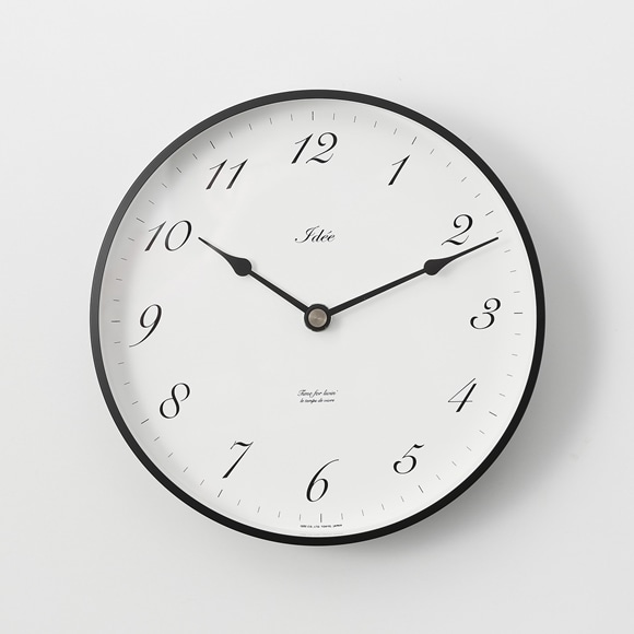 IDEE TIMING 掛け時計 アラビア数字 φ200 アルミ｜時計｜IDEE SHOP Online