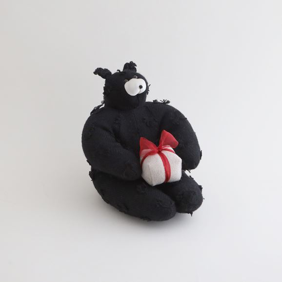IDEE限定】 kijinokanosei Toss! Bear Black Gift A｜その他インテリア
