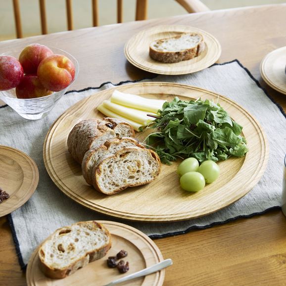 在庫限り】IDEE Woodturning プレート LL chestnut｜プレート・ボウル