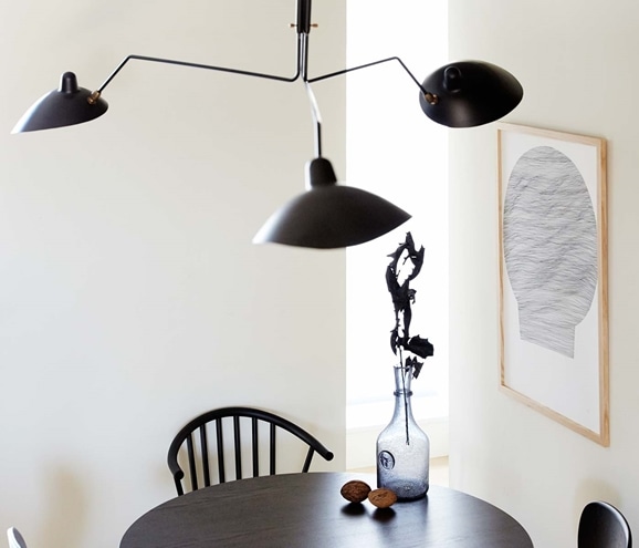 SUSPENSION 3 BRAS PIVOTANTS /Serge Mouille｜その他ランプ｜IDEE