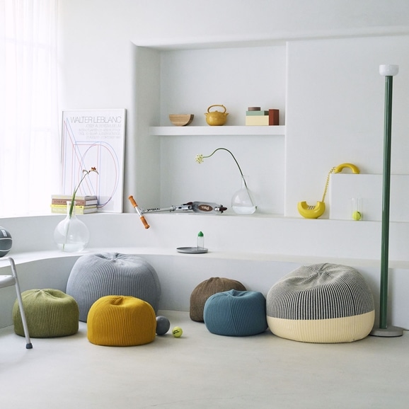 PUUF White×Black MIX｜1人掛け｜IDEE SHOP Online