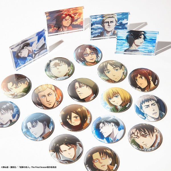 進撃の巨人 Re:lightingリヴァイBirthday トレーディング缶バッジ全8種