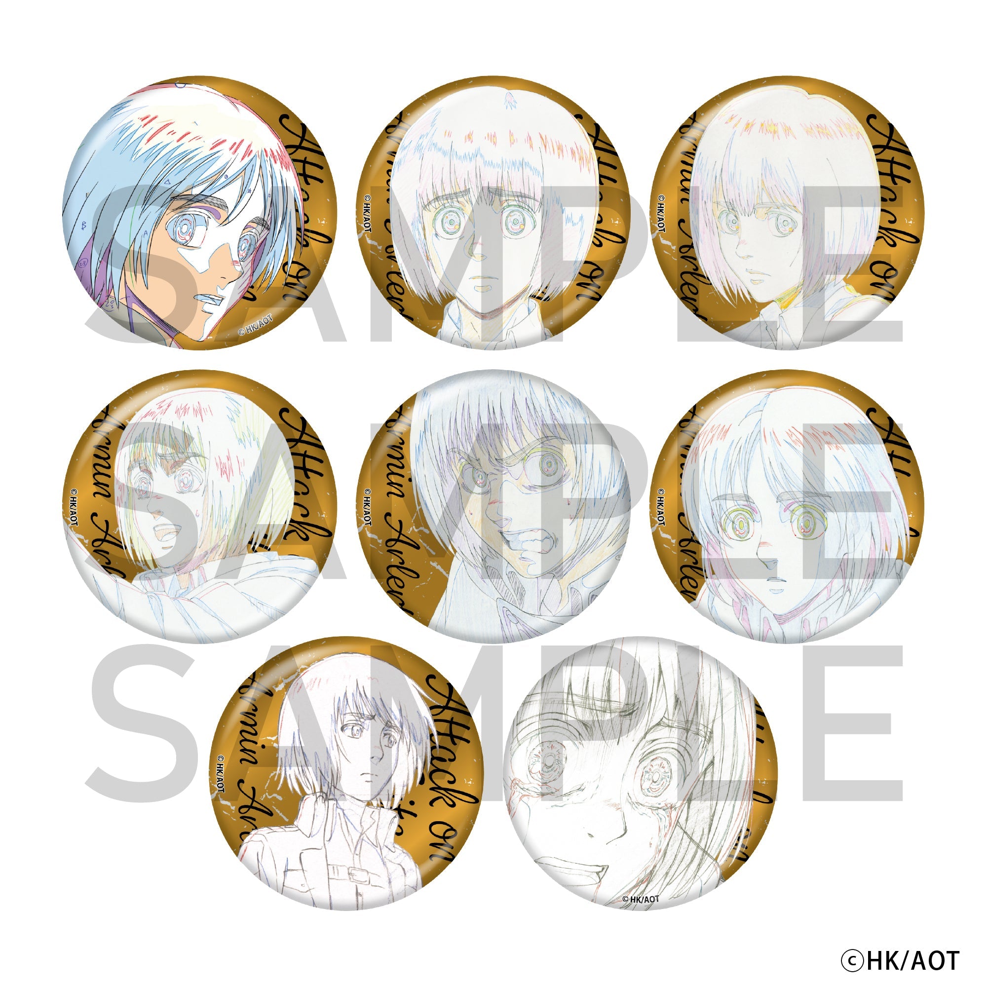 進撃の巨人 アルミン確定ランダム缶バッジ （全8種）BOX – IG Port