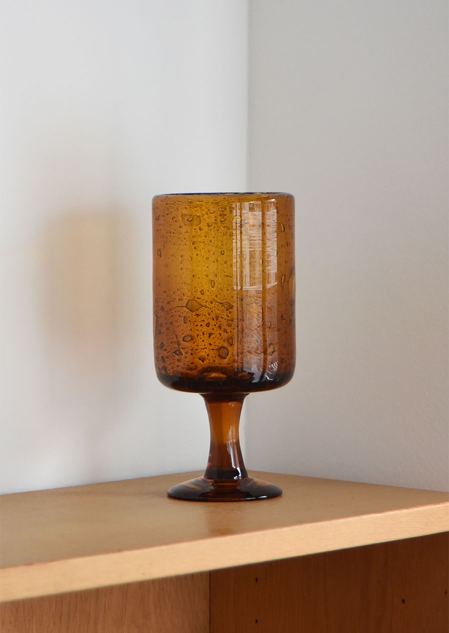 Erik Hoglund Amber Goblet L エリックホグラン 花瓶 ゴブレット
