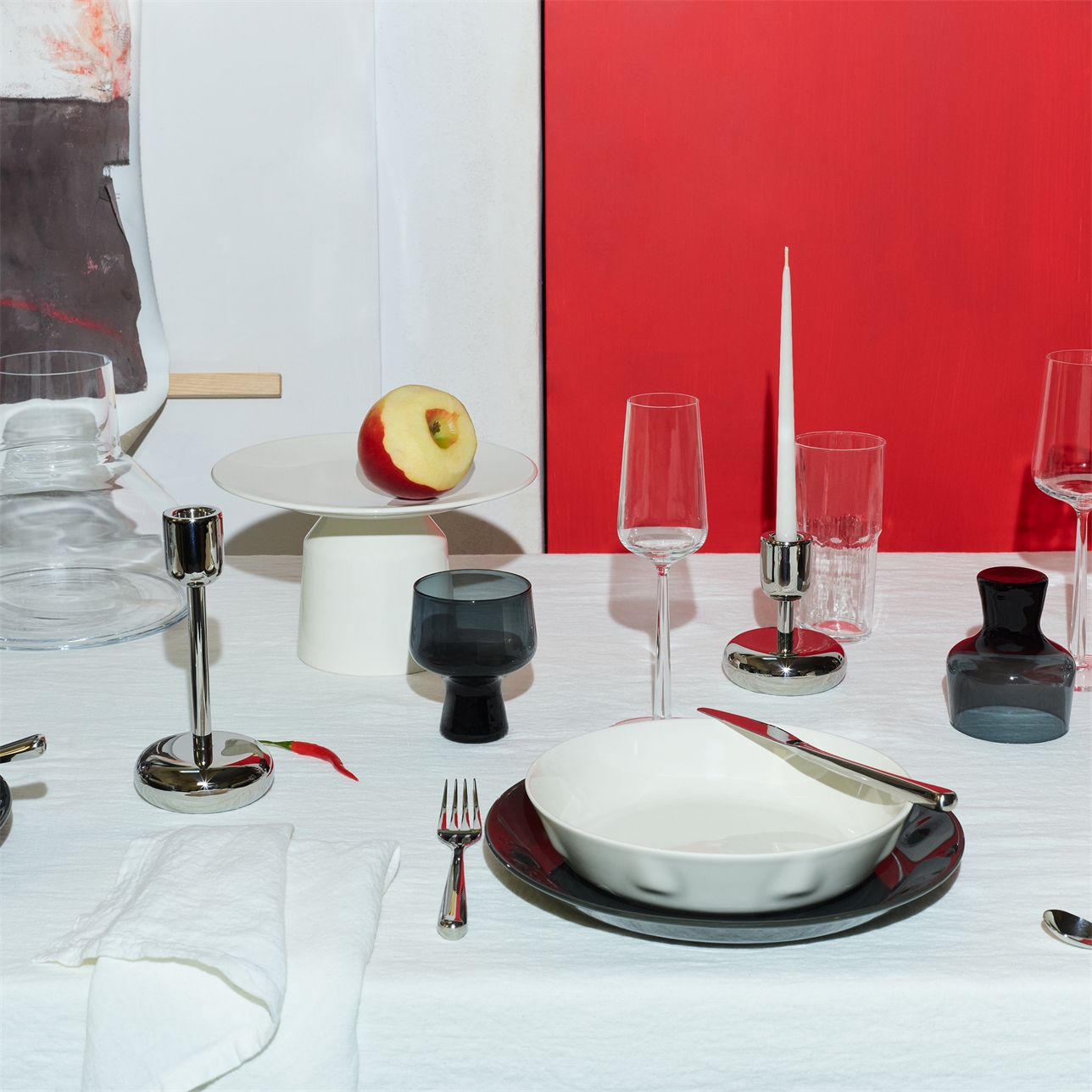 ソラーレ サービングトレイ 24x14cm ホワイトiittala/Arabia|北欧食器