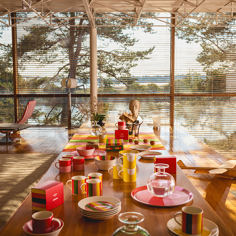 ヴオッコ プレート 21cm ストライプiittala/Arabia|北欧食器のイッタラ