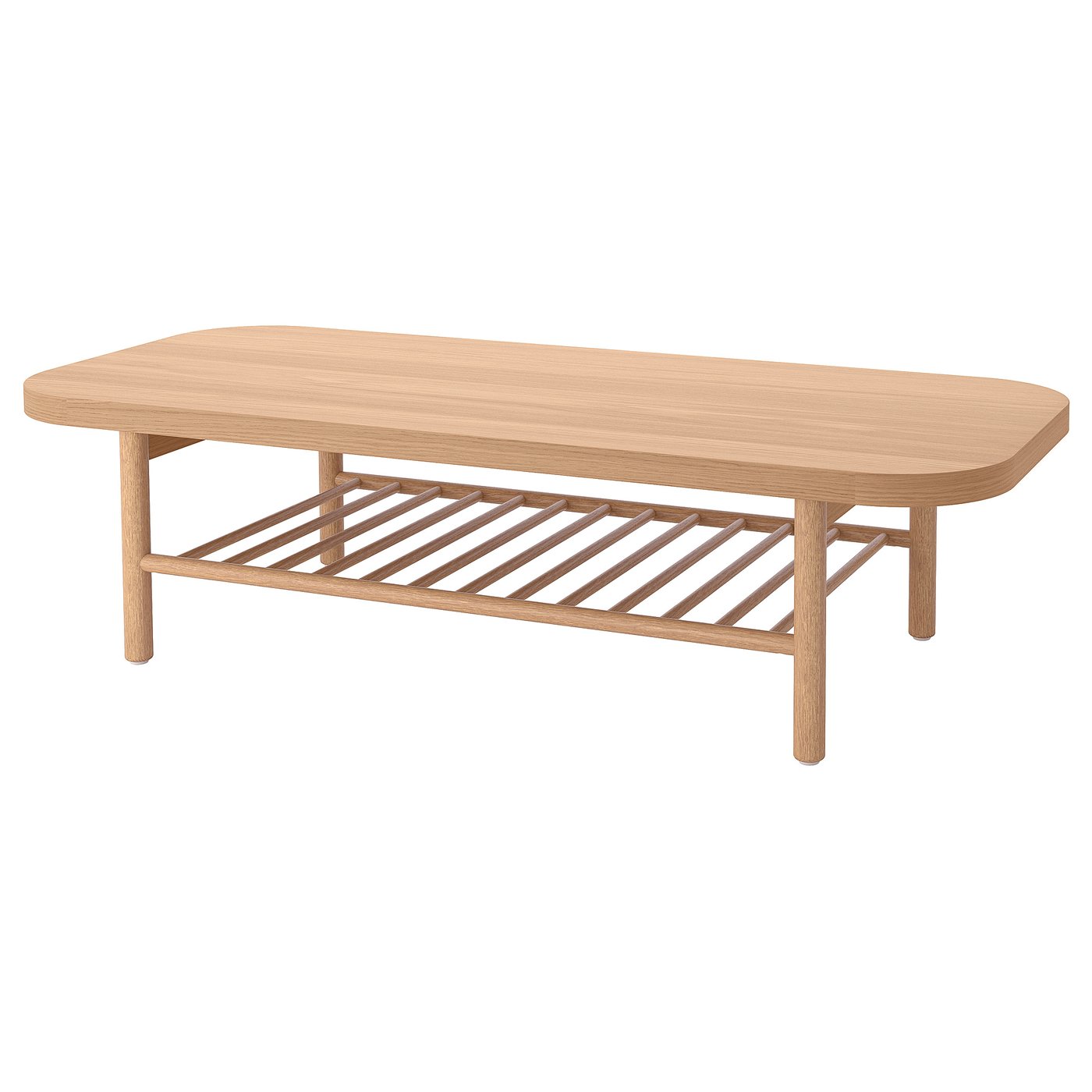 LISTERBY coffee table, oak veneer, 140x60 cm (551/8x235/8