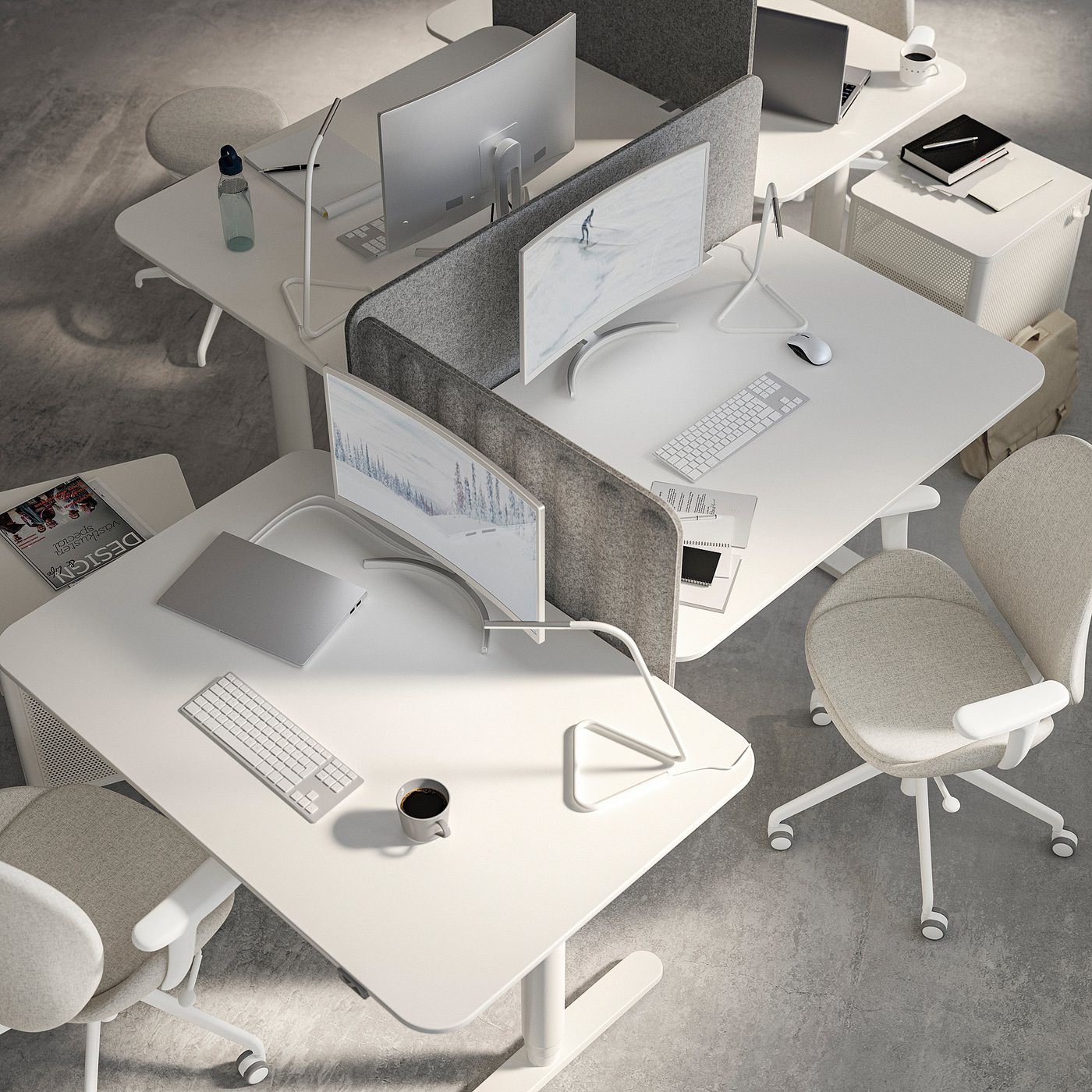 BEKANT desk, white, 120x80 cm - IKEA Switzerland