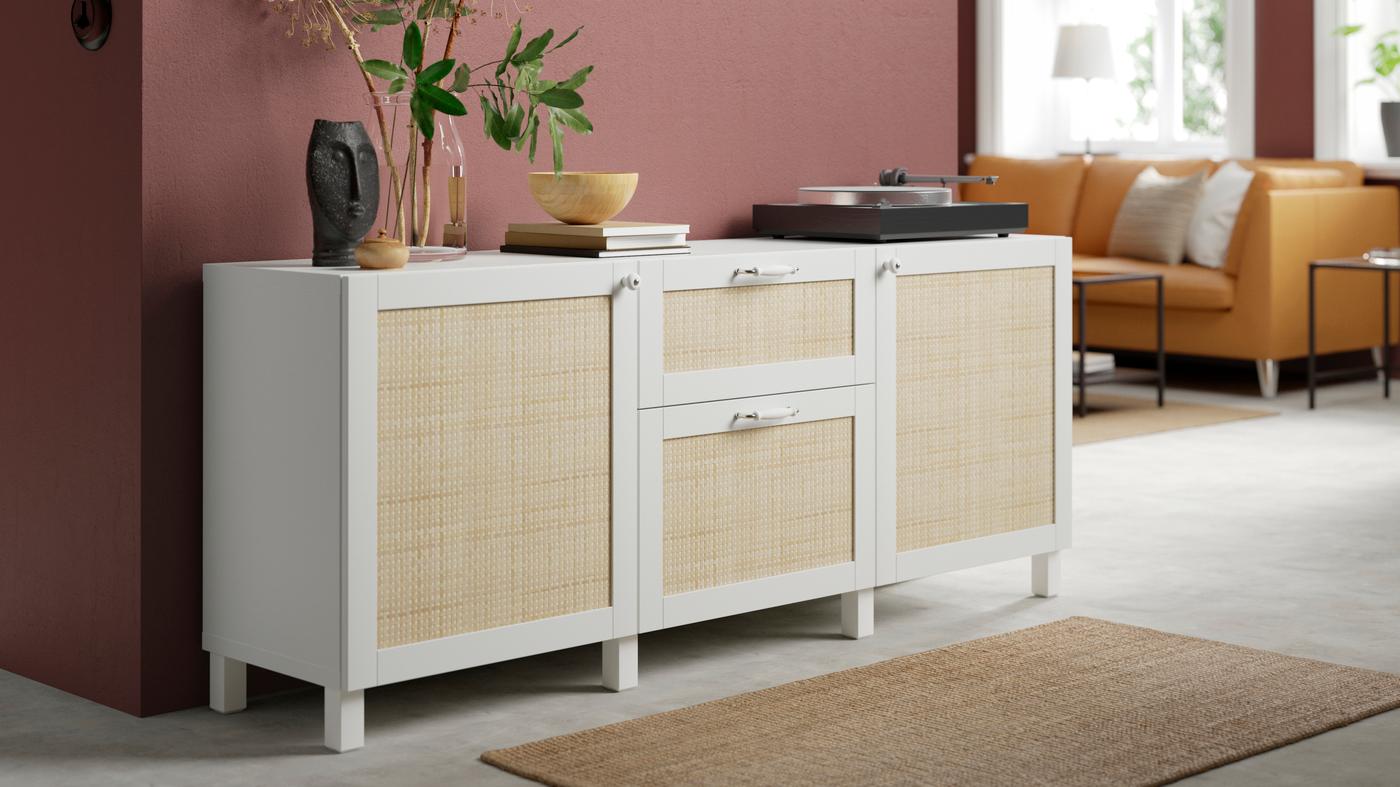 STUDSVIKEN/ ストゥツスヴィーケン ポプラ材織物 扉&引き出し前部 - IKEA