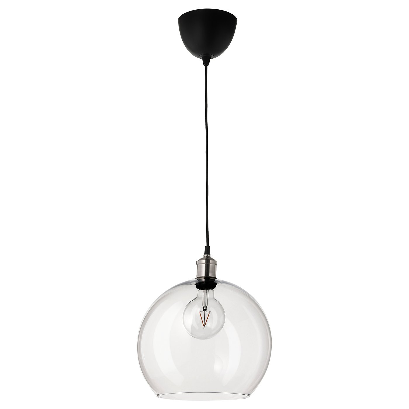 JAKOBSBYN pendant lamp shade, clear glass, 30 cm - IKEA
