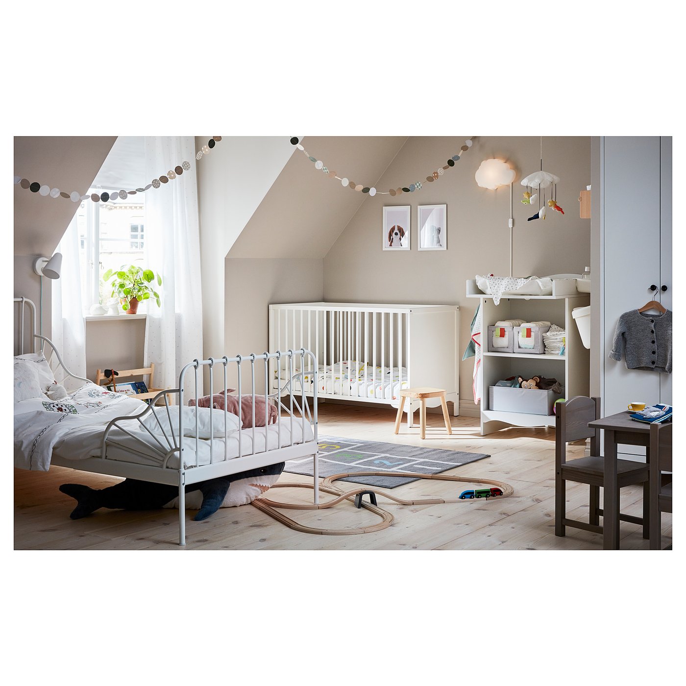 SOLGUL cot, white, 60x120 cm - IKEA