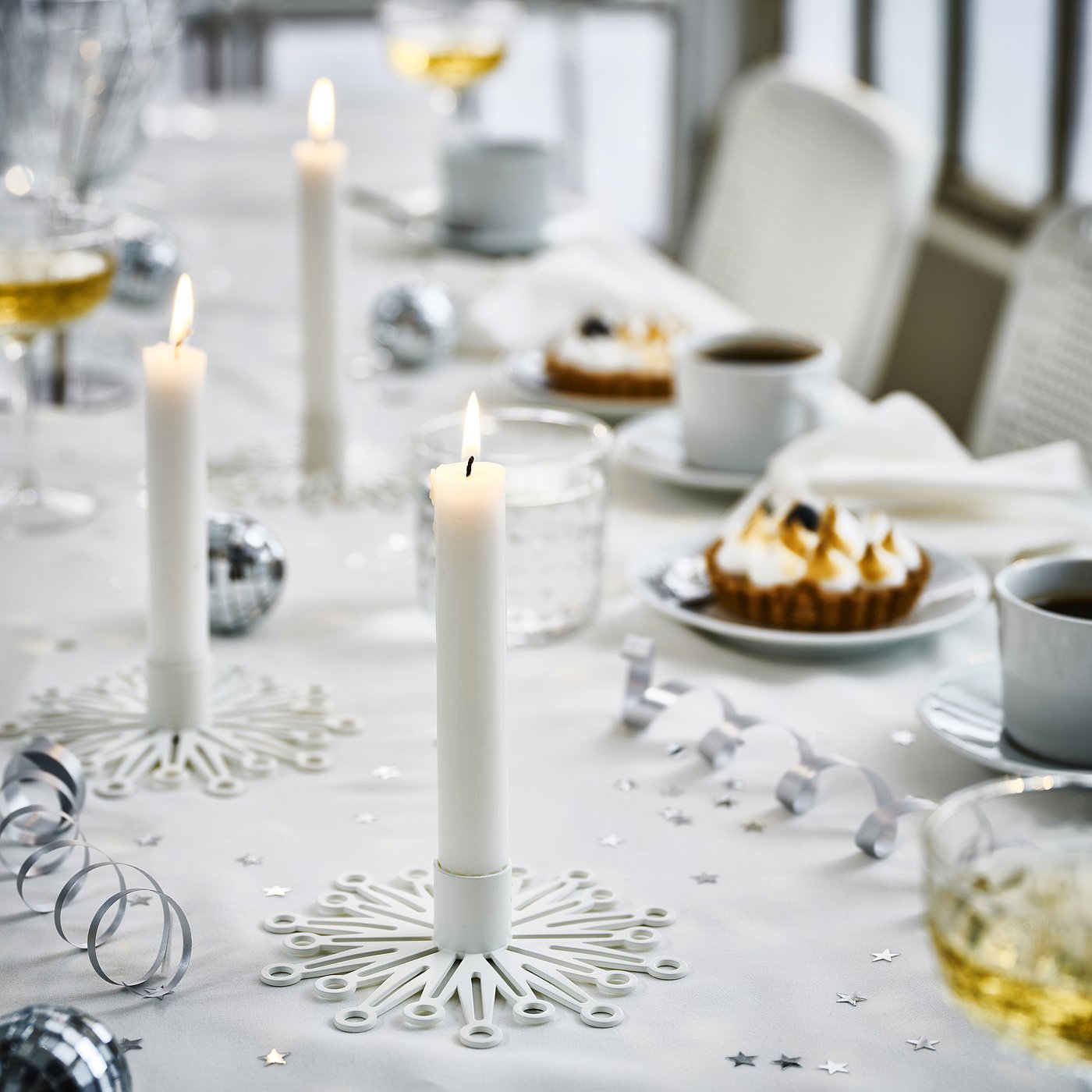 FRÖJDA フロイダ キャンドルホルダー, ホワイト, 3 cm - IKEA