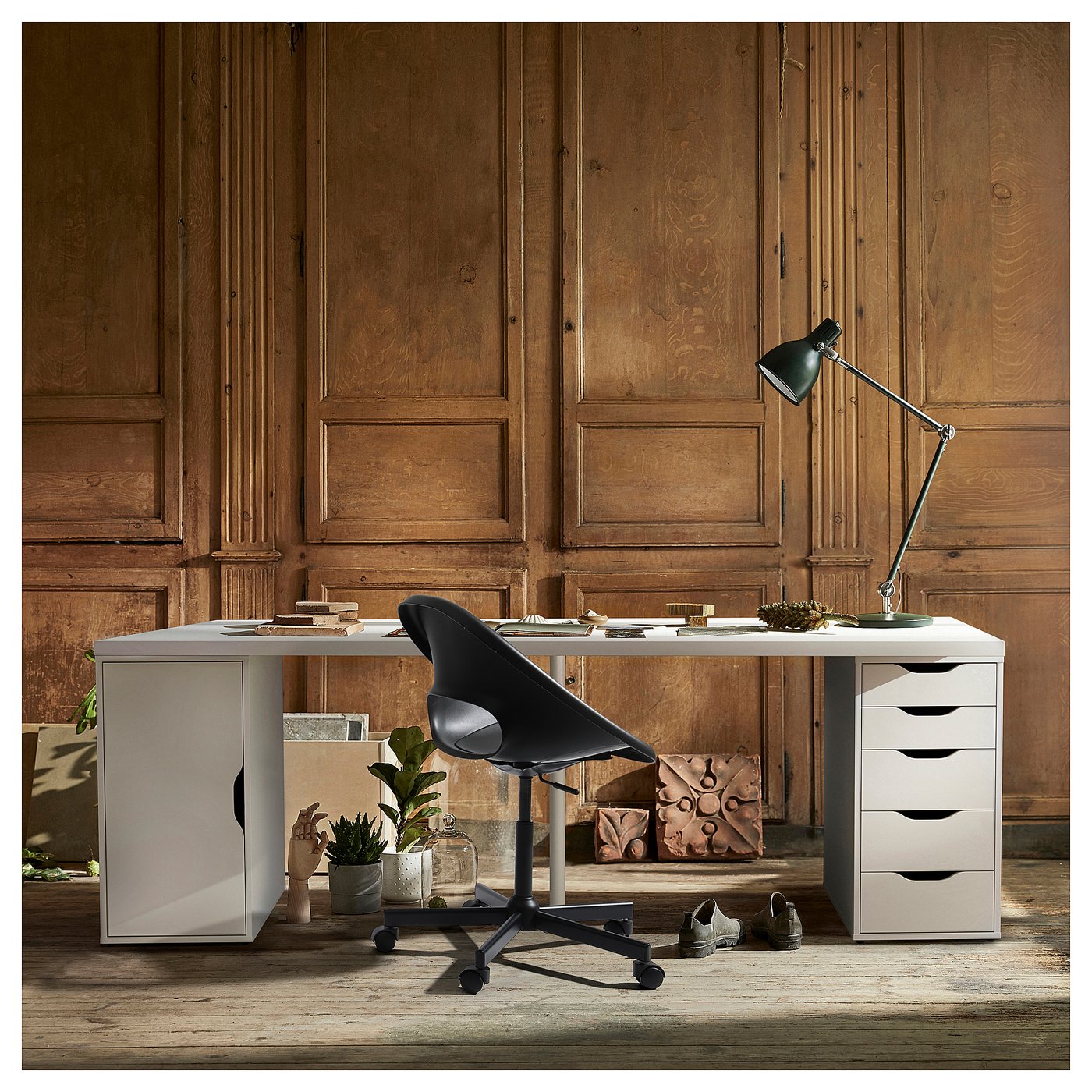 LAGKAPTEN ラグカプテン / ALEX アレクス デスク, ホワイト, 200x60 cm