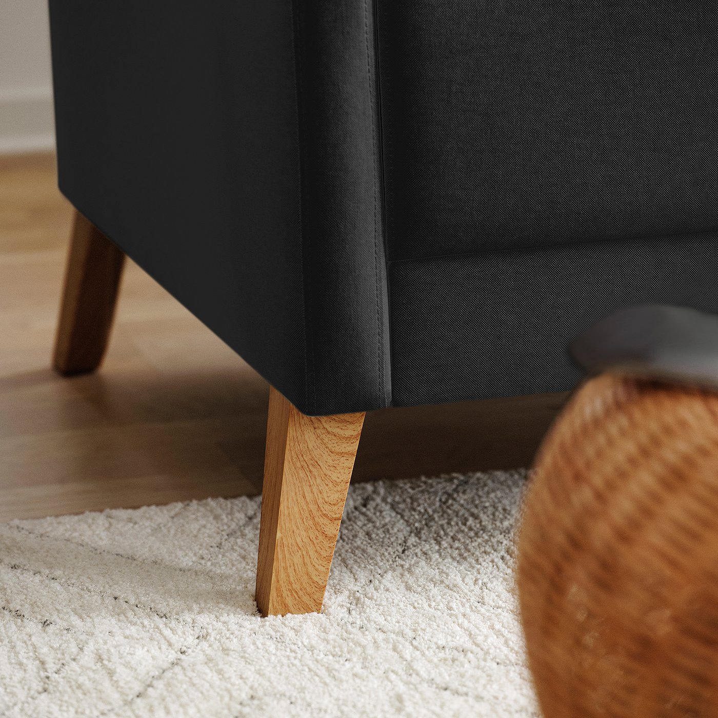 LINANÄS リーナネス 3人掛けソファ, ヴィースレ ダークグレー - IKEA