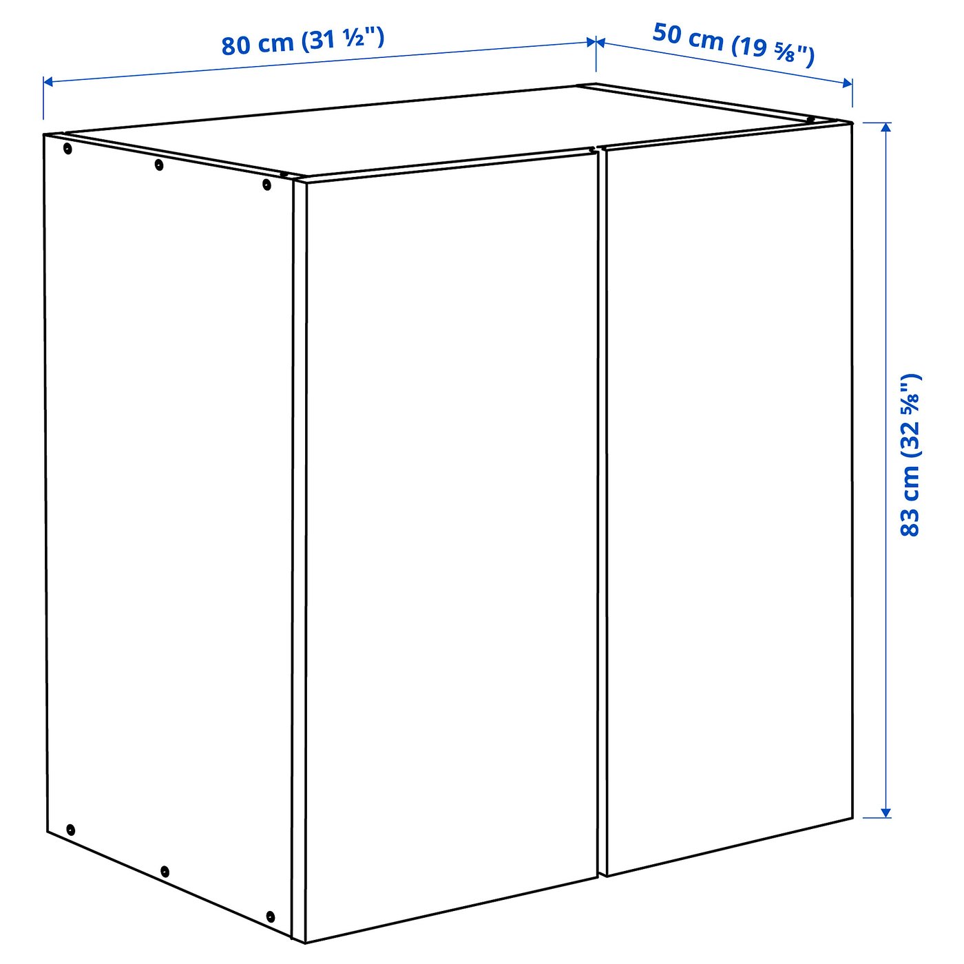 IVAR イーヴァル キャビネット, パイン材, 80x50x83 cm - IKEA