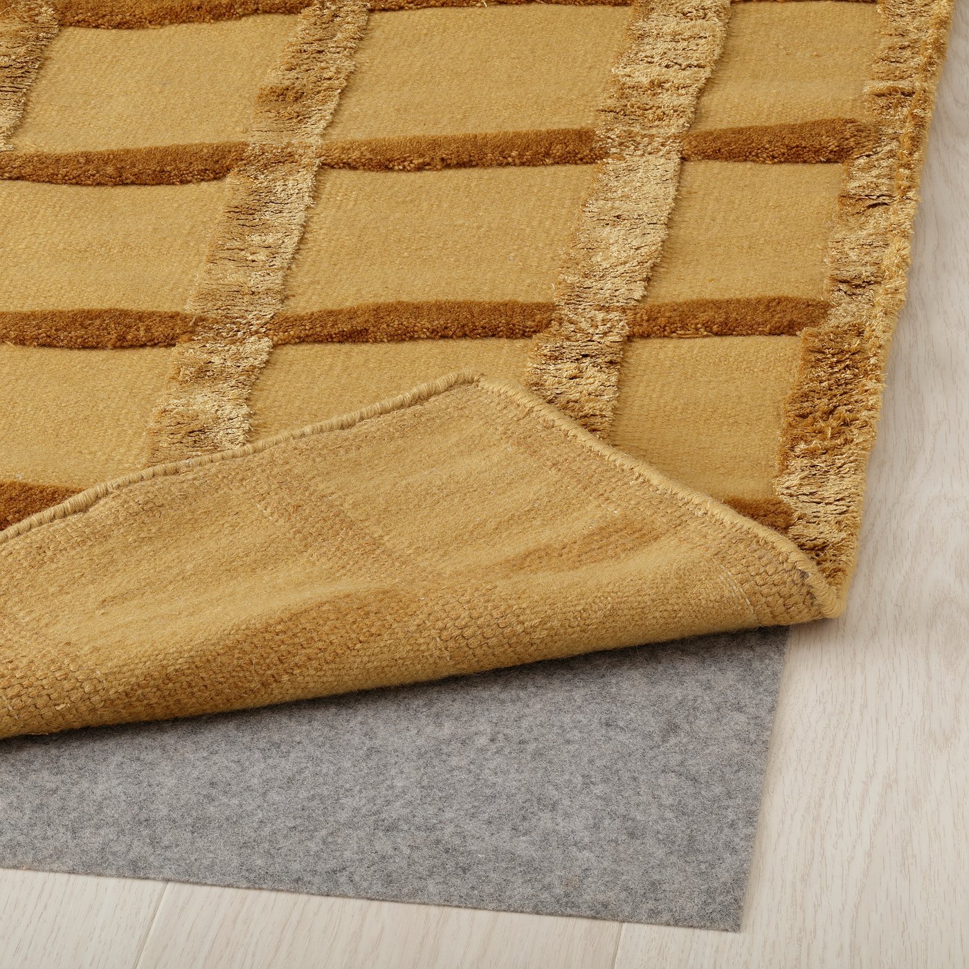 SKUGGSVINGEL スクッグスヴィンゲル ラグ 平織り, イエロー