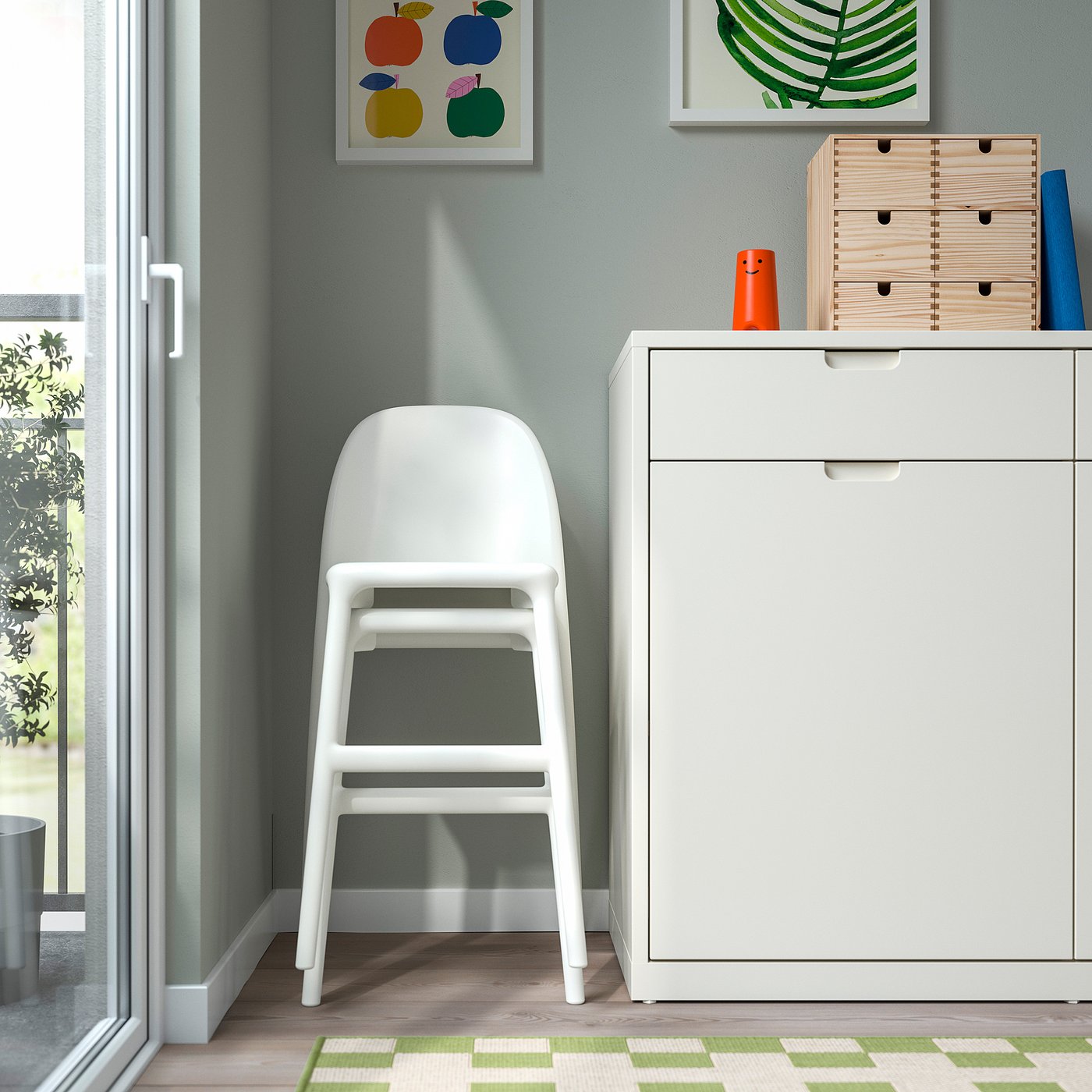 URBAN ウルバン 子ども用チェア, ホワイト - IKEA