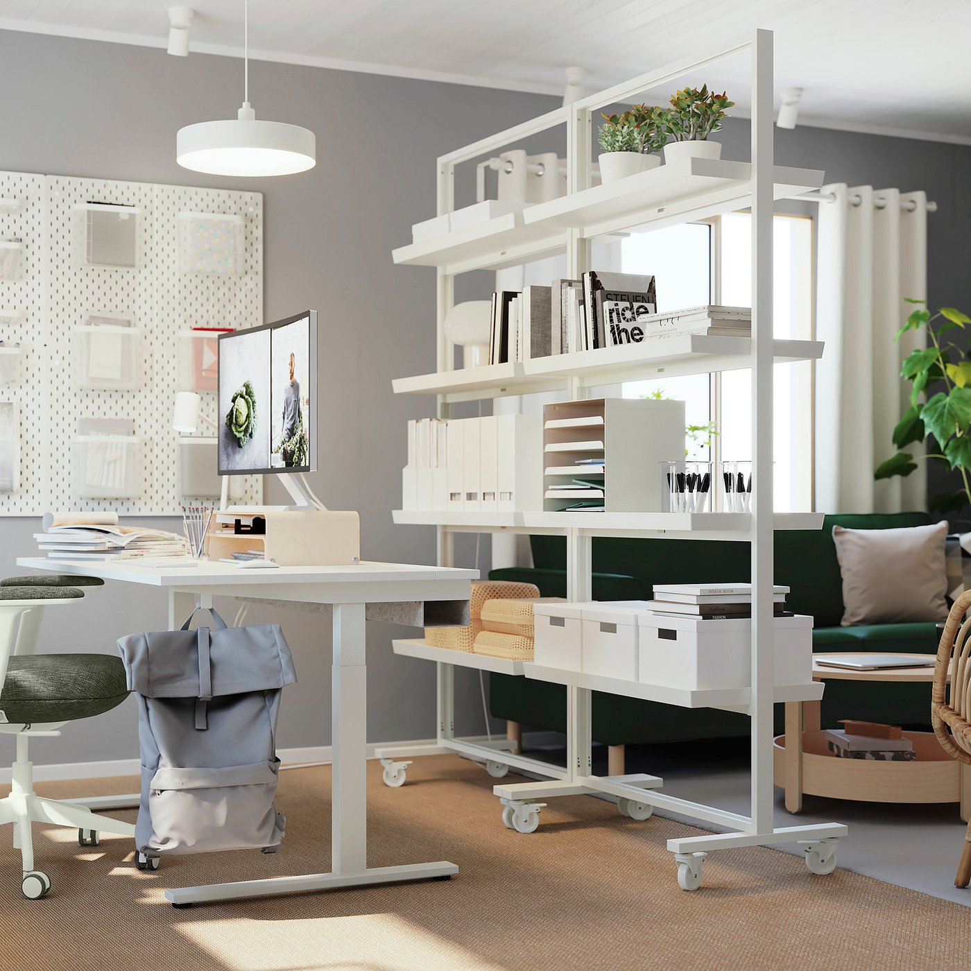 MITTZON ミッツォーン フレーム キャスター/ディスプレイシェルフ付き