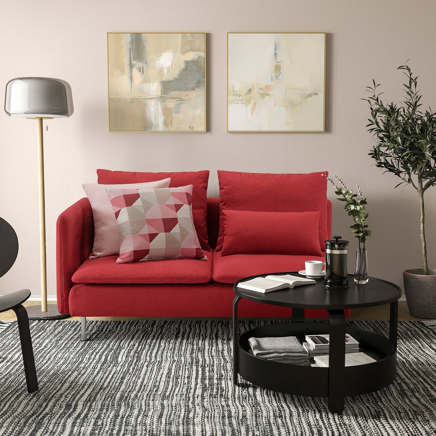 SÖDERHAMN ソーデルハムン 3人掛けコンパクトソファ オープンエンド