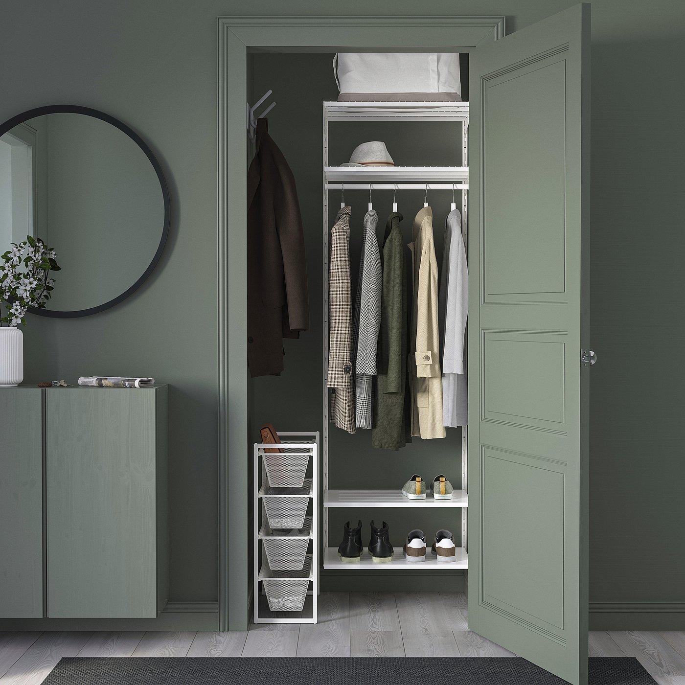 JONAXEL ヨナクセル 収納コンビネーション, ホワイト, 25x51x70 cm - IKEA