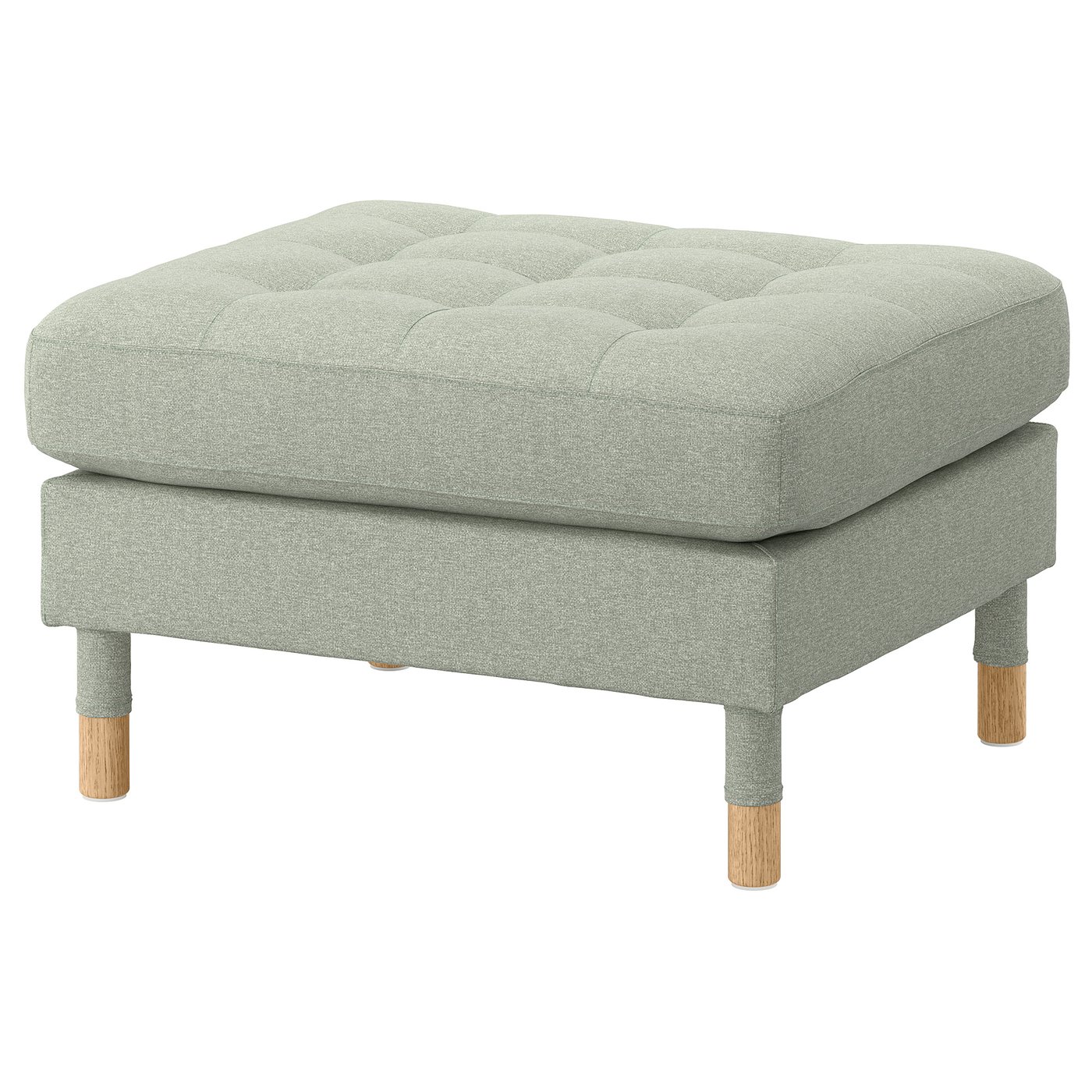 MORABO ottoman, Gunnared light green/wood - IKEA