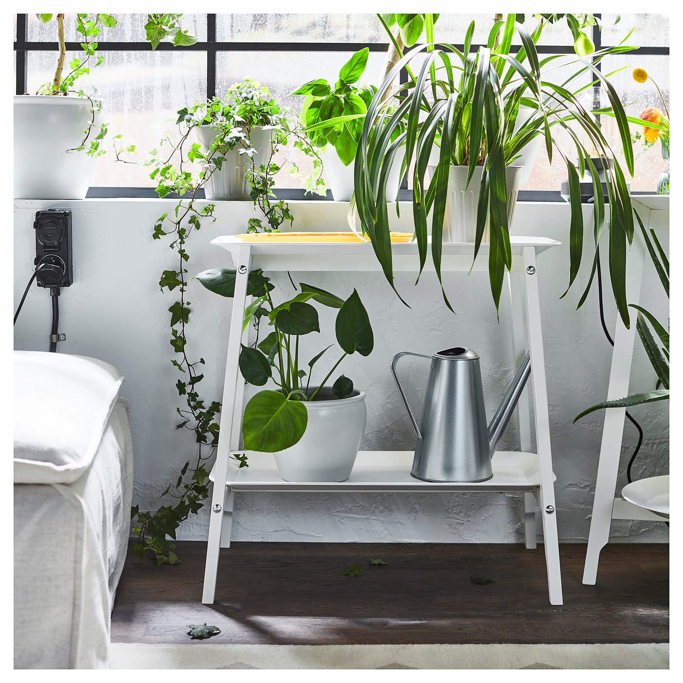 ALPVIDE plant stand, white, 24 ¾