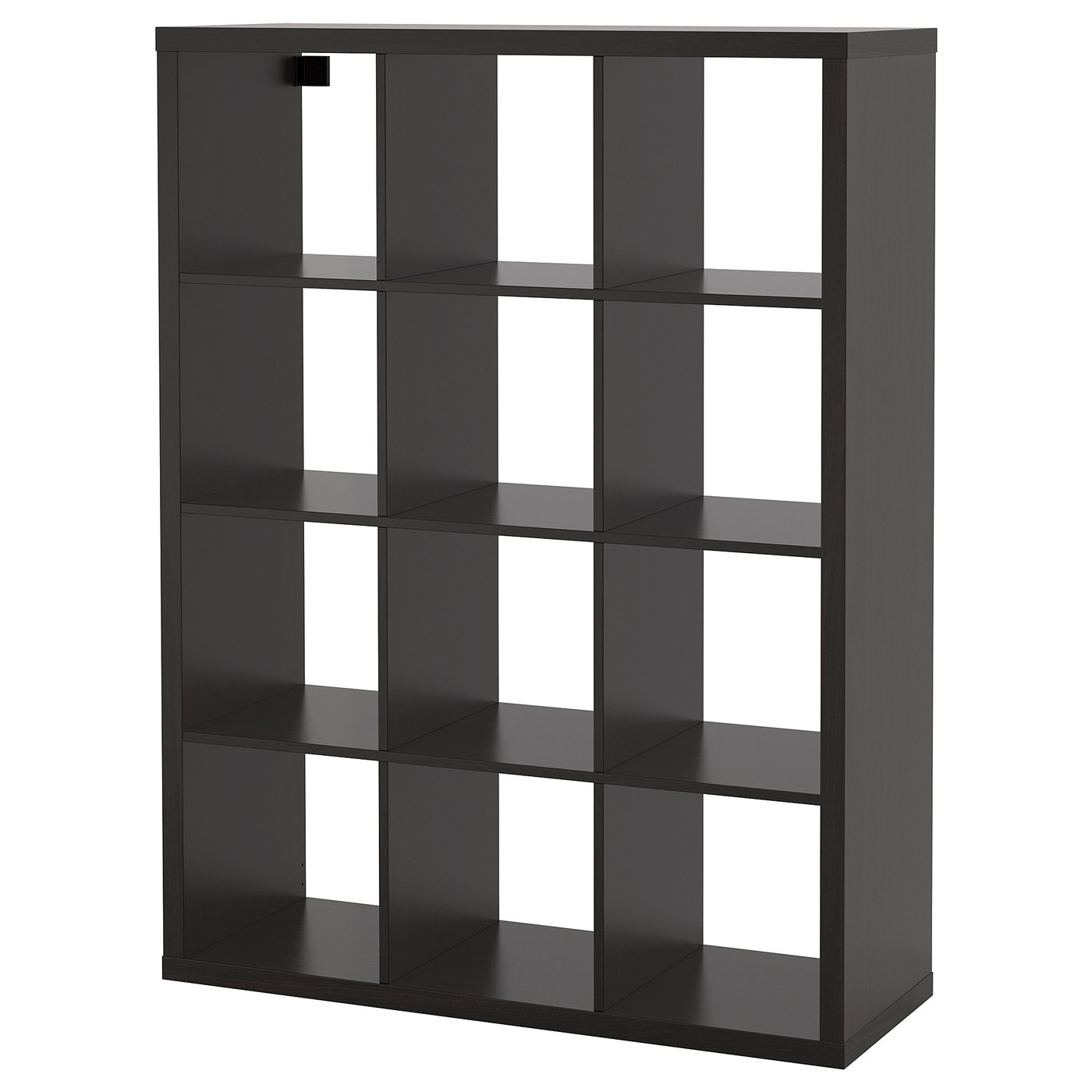 KALLAX Shelf unit, black-brown, 44 1/8x57 7/8