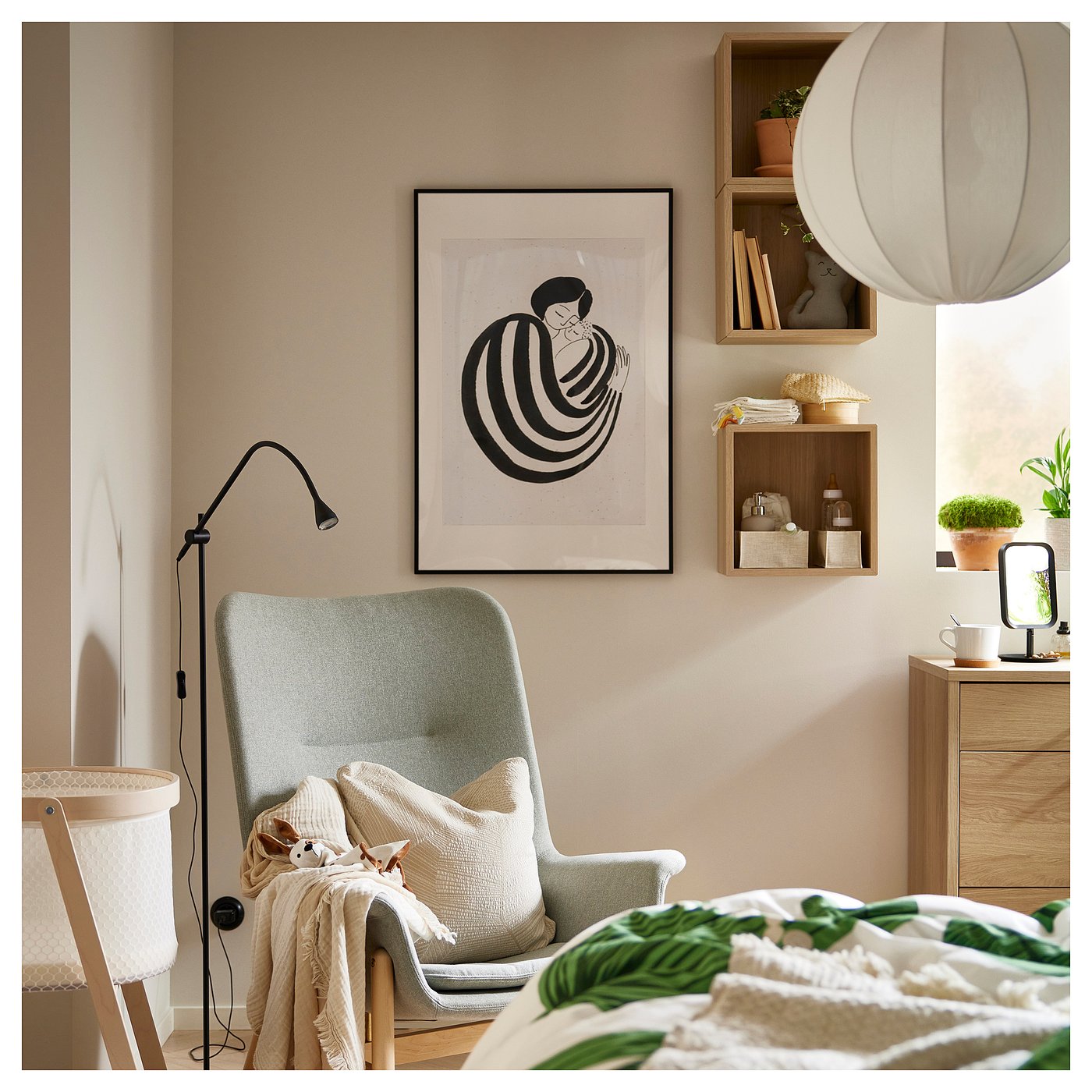 LOMVIKEN frame, black, 24x35 ¾